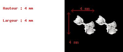 Geschenke Diamantohrstecker in Weissgold - 0.3 Karat
