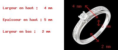 Geschenke Frauen Geschwungener Solit�r in mit Diamanten besetztem Weissgold - 0.21 Karat