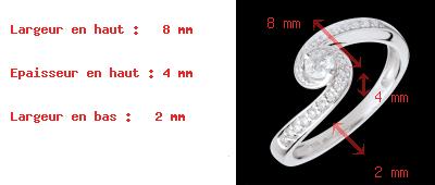 Geschenk Solit�r Wassermann in Weissgold - 0.28 Karat