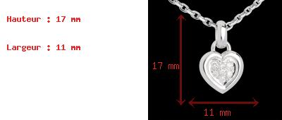kaufen Anh�nger gerahmtes Herz in Weissgold - 7 Diamanten