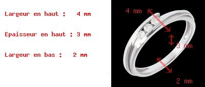 Juwelieren Trilogie bipolaire in Weissgold - 3 Diamanten