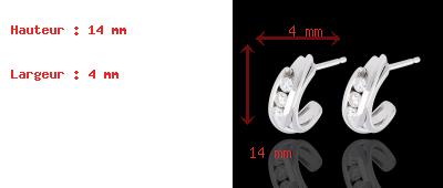 Verkauf Ohrringe Trilogie bipolaire in Wei�gold  - 0.3 Karat - 6 Diamanten