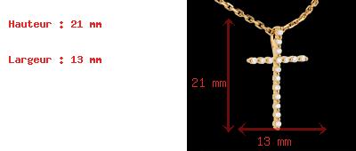 On-line Verfkauf Anh�nger Kreuz in Gelbgold - 17 Diamanten