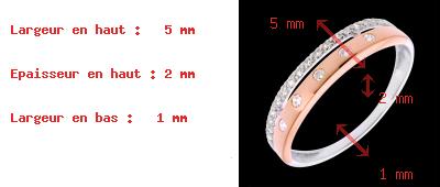Geschenke Frau Ring Krone in Ros�- und Weissgold - 22 Diamanten