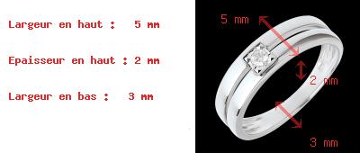 Verk�ufe Diamant Ring doppelrangig mit zentriertem Diamanten