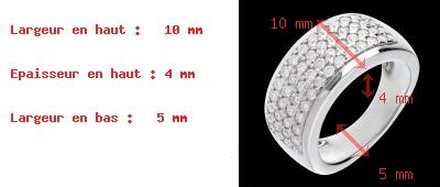 Geschenke Frauen Ring Pl�iade in Weissgold - 1.01 Karat - 56 Diamanten