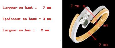 Schmuck Doppelreihige Trilogie  - 3 Diamanten