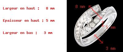 Geschenke Solit�r Funkelndes Auge in Weissgold - 0.63 Karat - 19 Diamanten