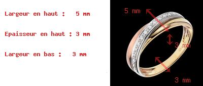 Gold Schmuck Ring Trifolie - 13 Diamanten