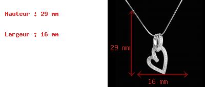 Geschenke Frau Diamantanh�nger Coeur Chavir� - 0.31 Karat - 52 Diamanten