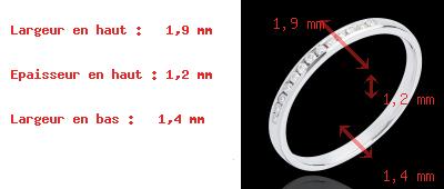 on-line Kauf Trauring zur H�lfte mit Diamanten besetzt in Weissgold - Kanalfassung - 13 Diamanten