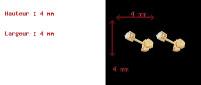 Geschenk Frauen Diamantohrringe Joya in Gelbgold
