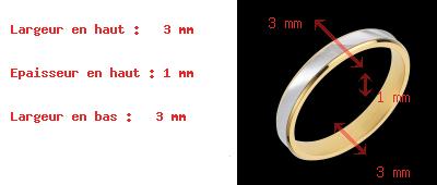 On-line Verk�ufe Trauring Dandy aus Gelbgold und Weissgold
