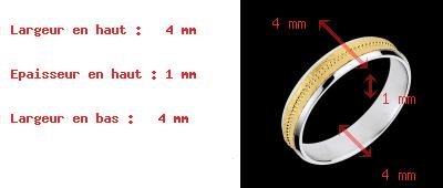 Gold Schmuck Trauring Arche aus zwei Goldfarben